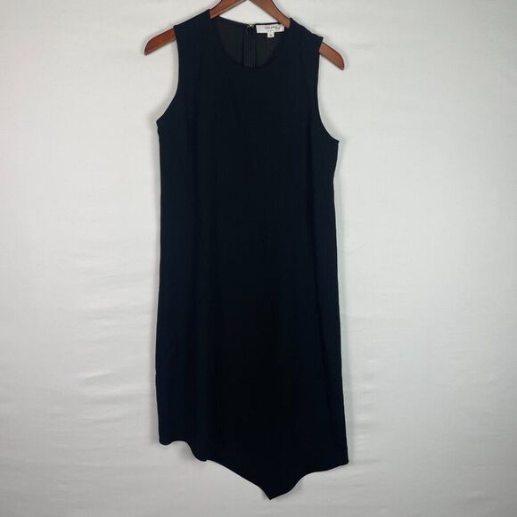 Victor Alfaro Collective Sleeveless Crew Neck Shift Knee Length Dress Black XS - Picture 2 of 7